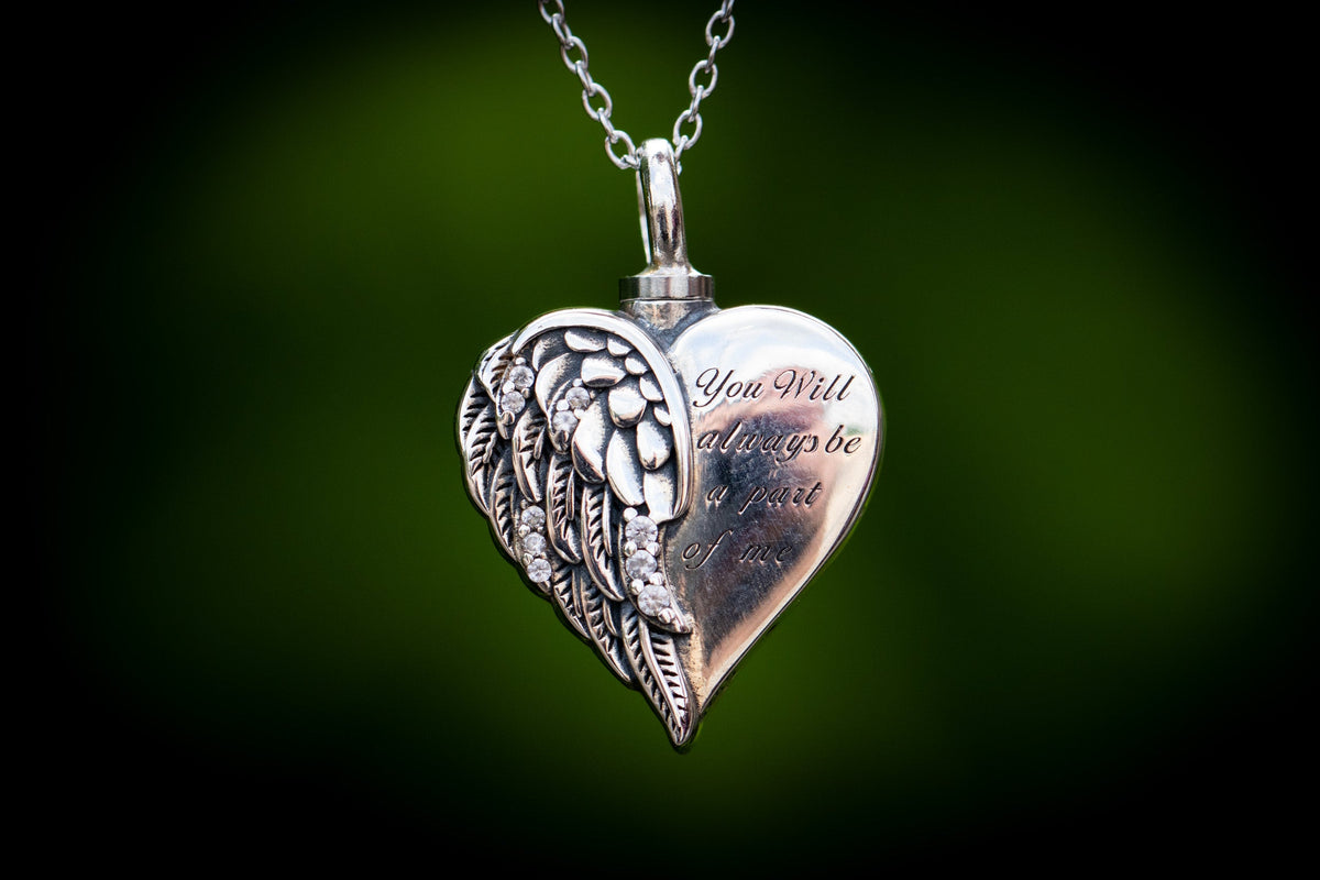 You will always be part of me cremation jewelry