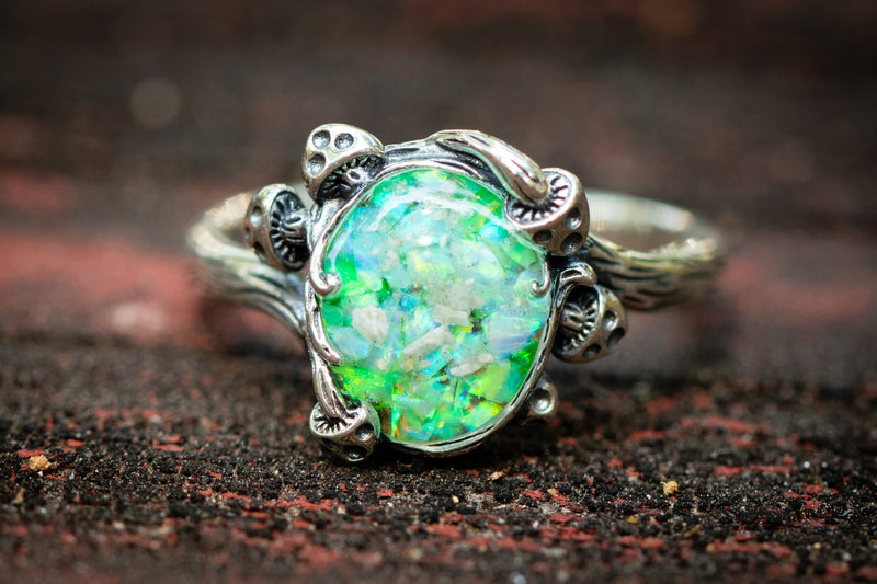 mushroom cremation ring