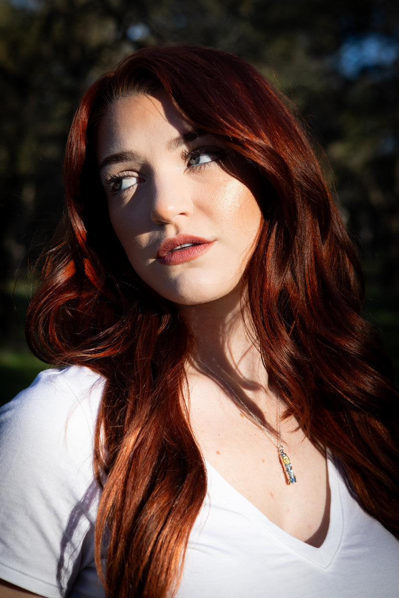 sunflower pendant for cremation ash 2